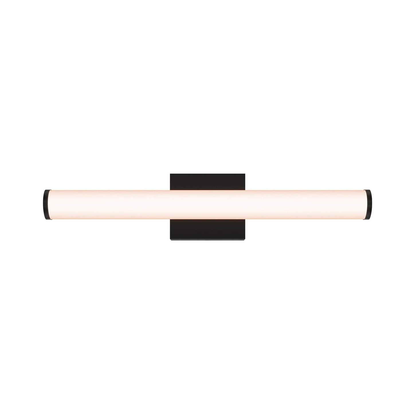 Vela LED Bath Vanity Light in Black (22.46-Inch).
