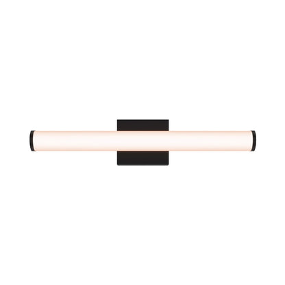 Vela LED Bath Vanity Light in Black (22.46-Inch).