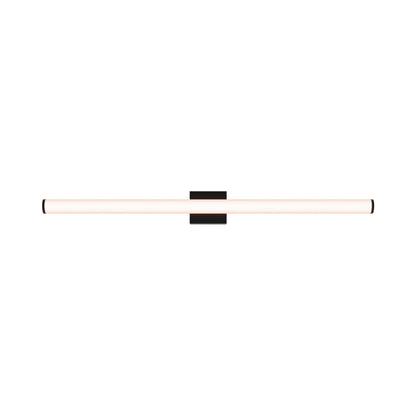 Vela LED Bath Vanity Light in Black (45.06-Inch).