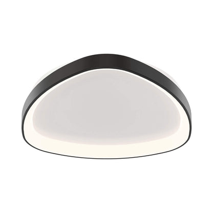 Pyra LED Flush Mount Ceiling Light in Black.