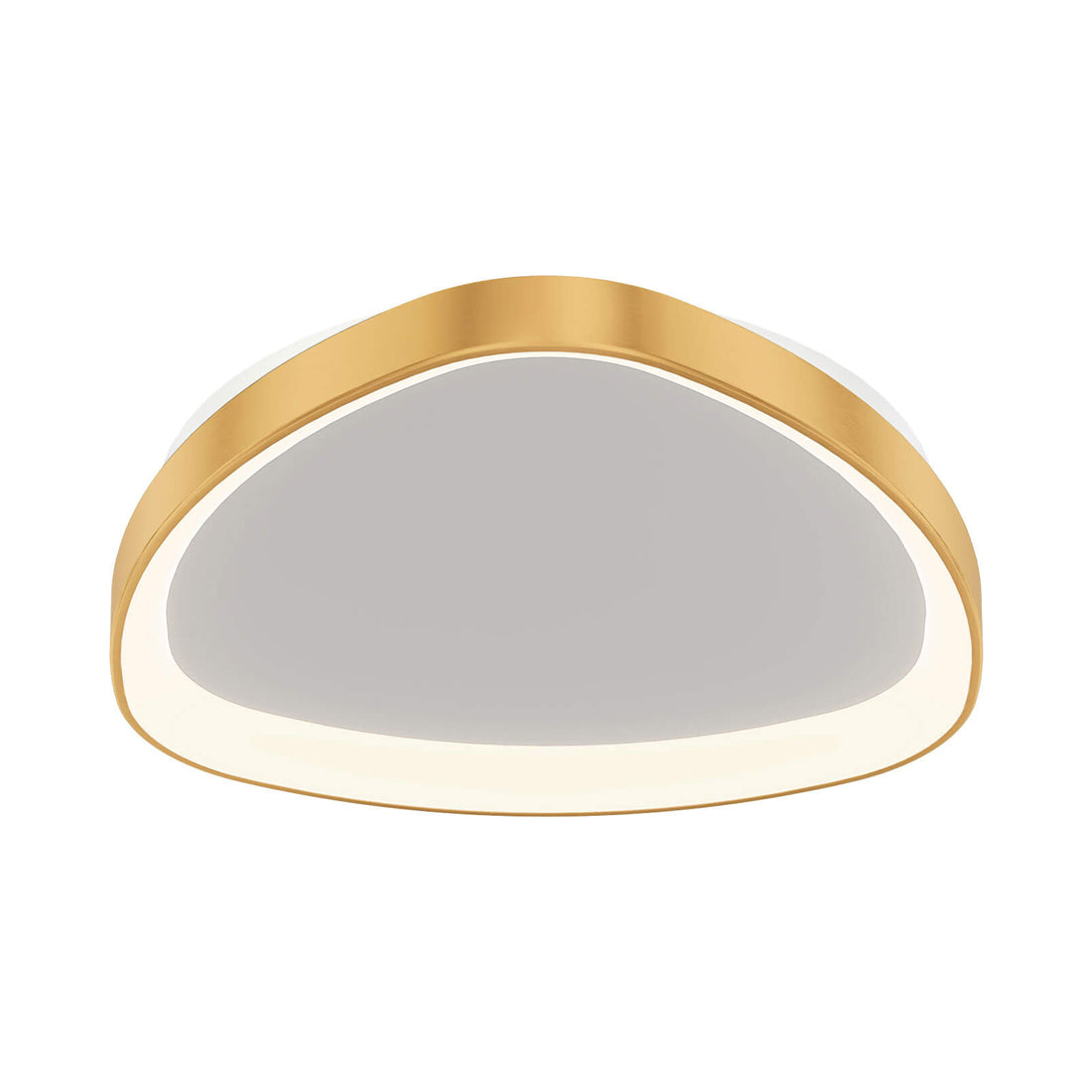 Pyra LED Flush Mount Ceiling Light in Gold.