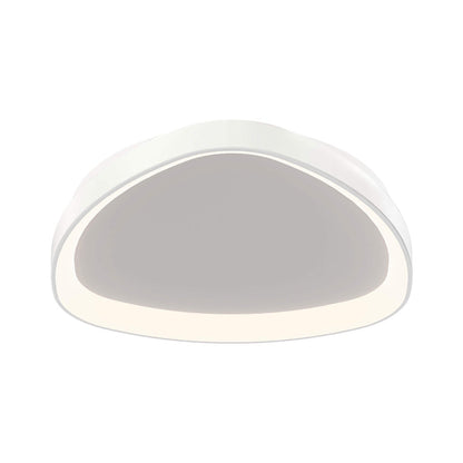 Pyra LED Flush Mount Ceiling Light in White.
