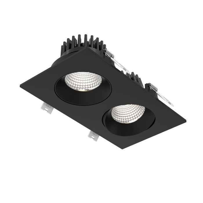 Revolve LED Recessed Down Light in Black (2-Light/7.7-Inch).