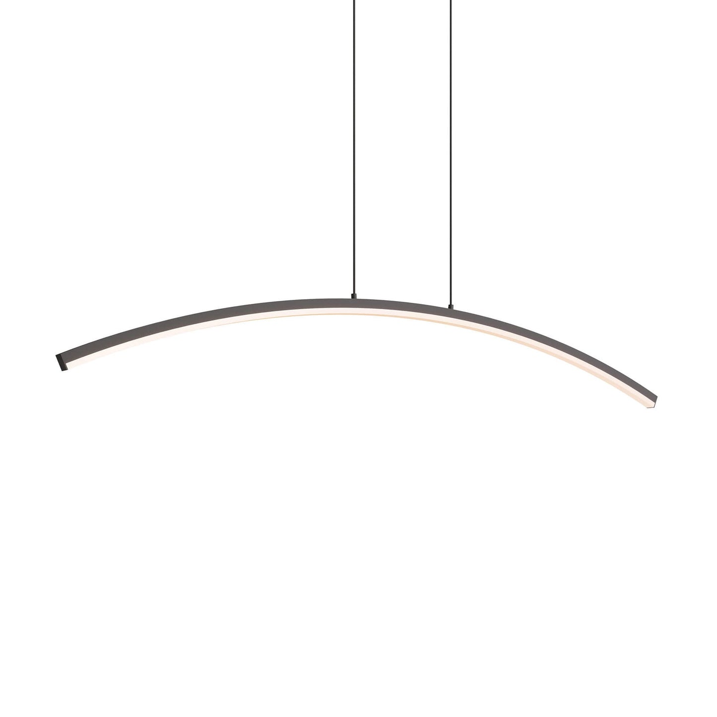 Sway LED Linear Pendant Light in Black.