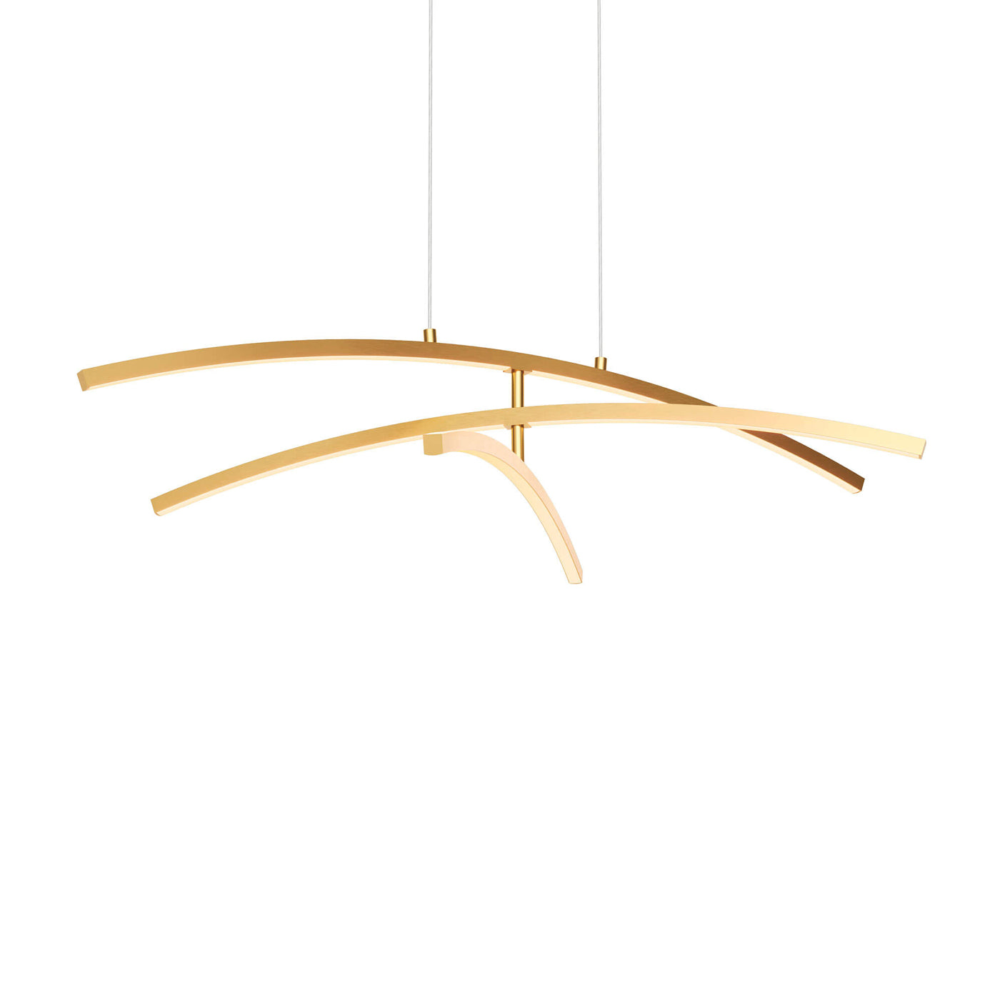 Sway LED Pendant Light in Gold.