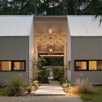 Coral Outdoor Pendant Light in Outside area.