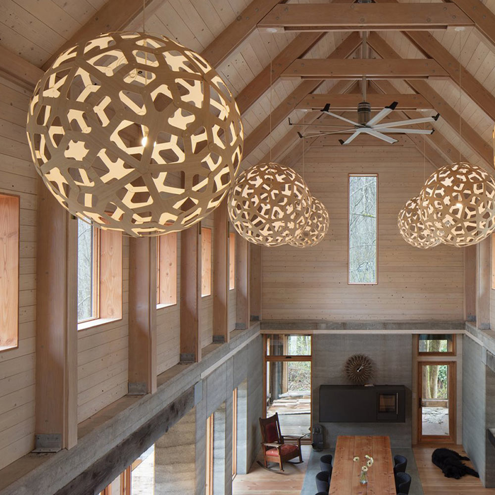 Coral XL Pendant Light in living room.