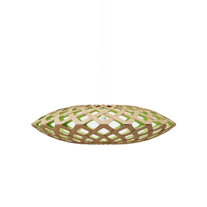 Flax Pendant Light in Bamboo/Lime (Medium).