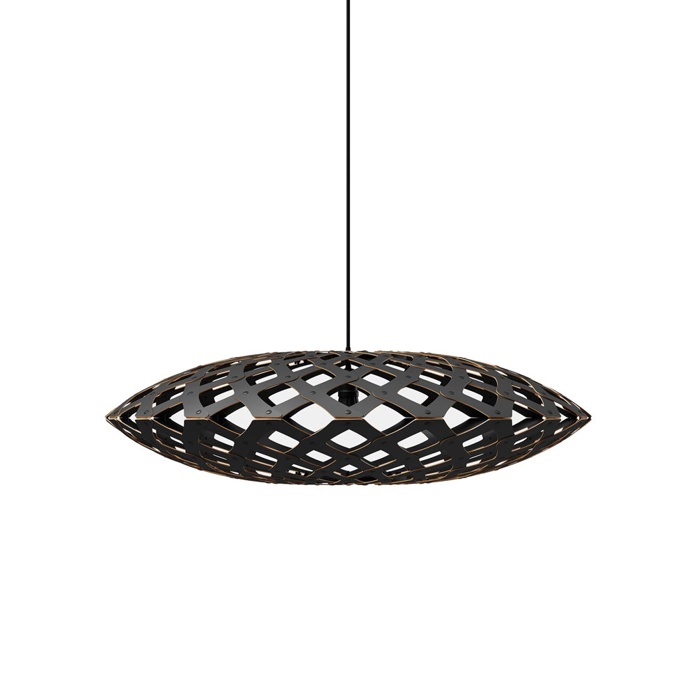 Flax Pendant Light in Black/Black (Medium).