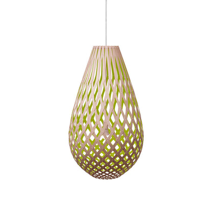 Koura Pendant Light in Bamboo/Lime (27-Inch).