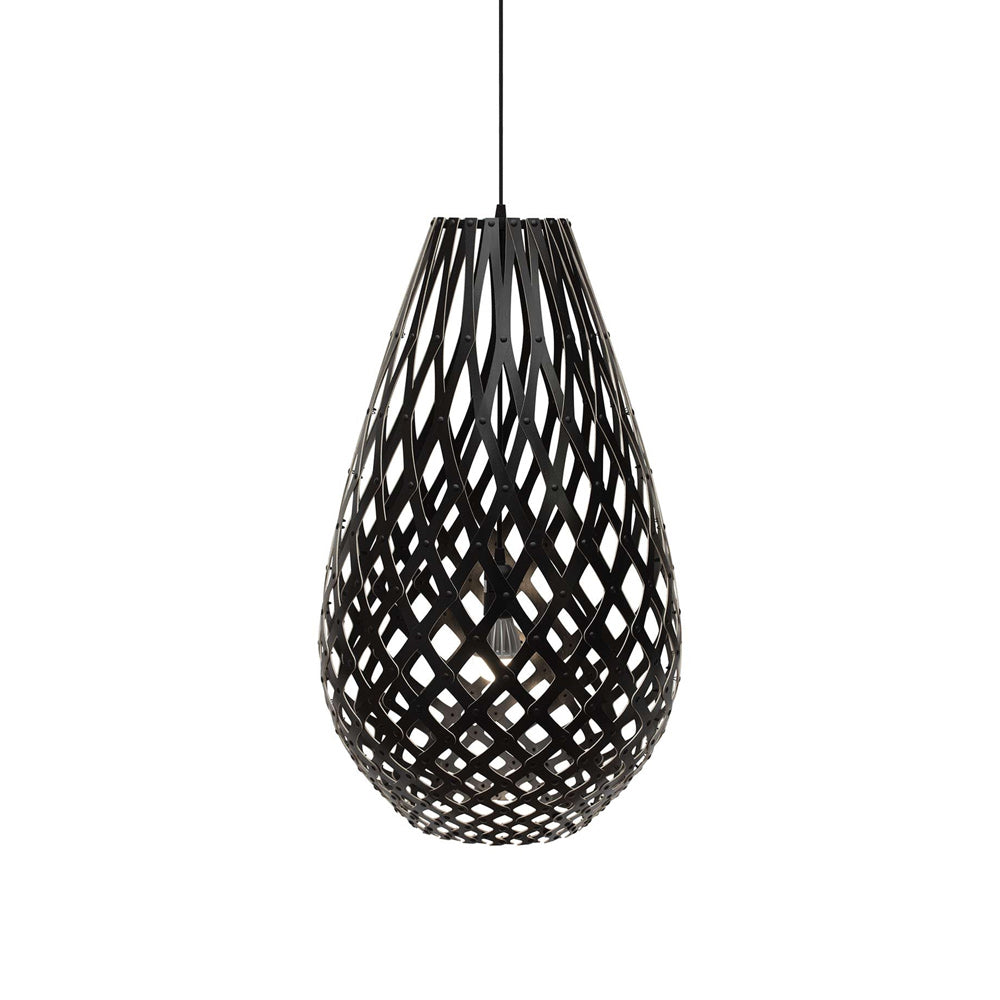 Koura Pendant Light in Black/Black (27-Inch).