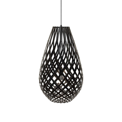 Koura Pendant Light in Black/Black (27-Inch).
