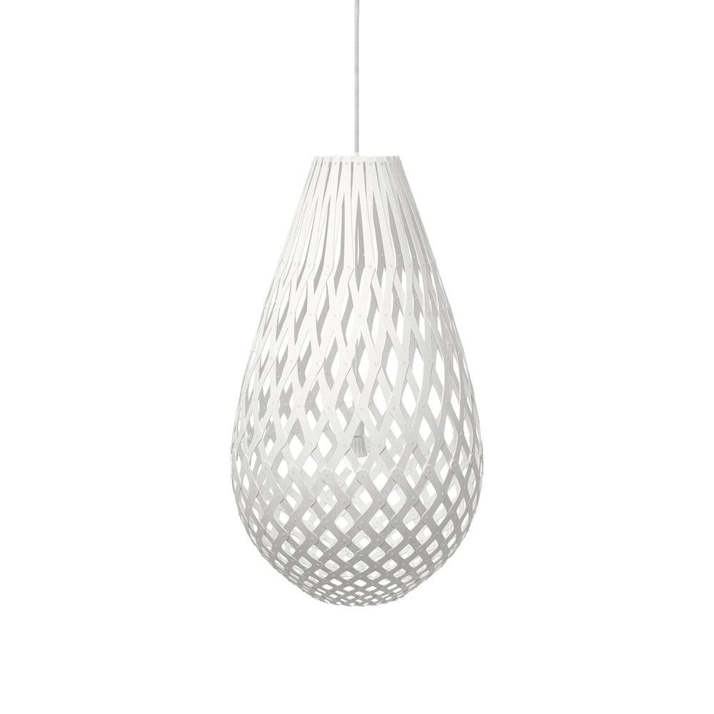 Koura Pendant Light in White/White (27-Inch).