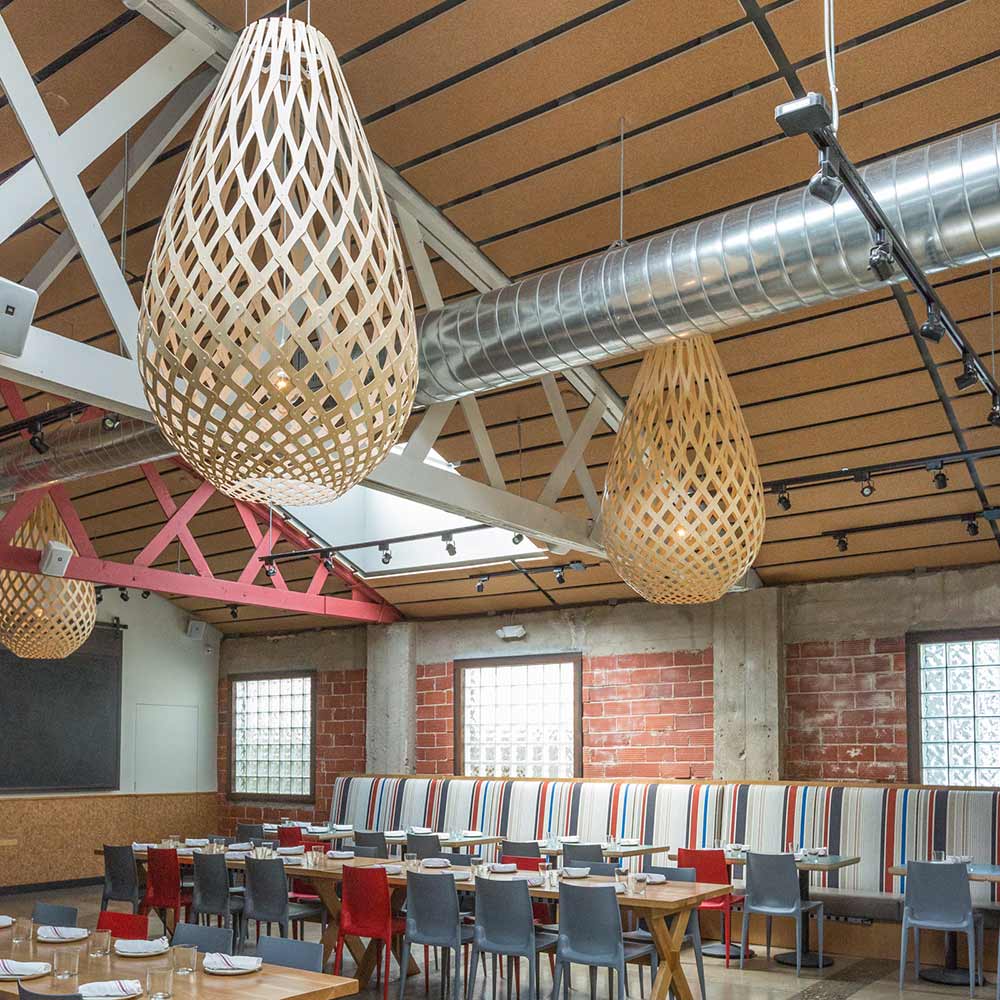 Koura XL Pendant Light in restaurant.