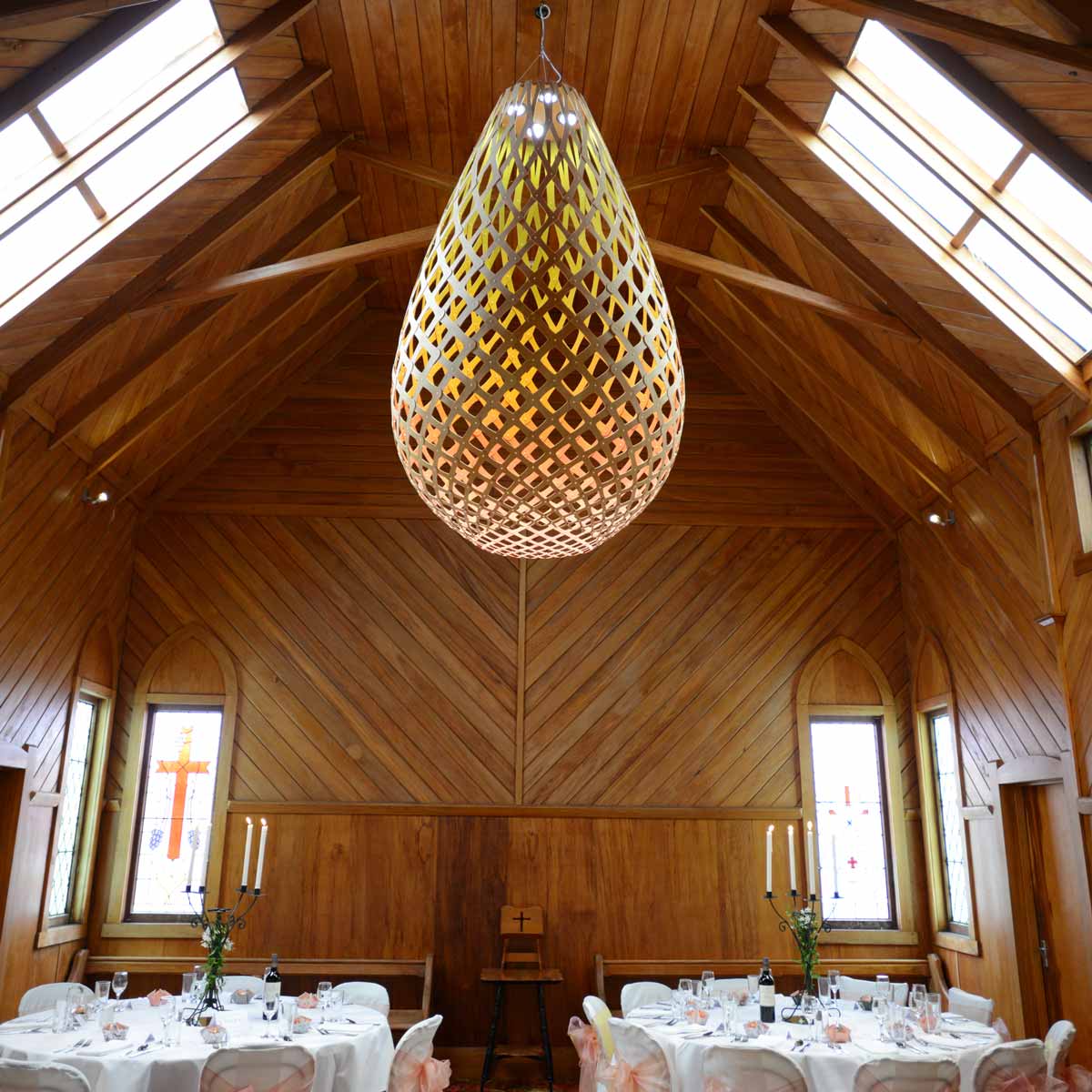 Koura XL Pendant Light in restaurant.