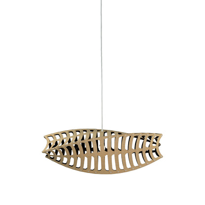 Toru Pendant Light in Bamboo/Black (Small).