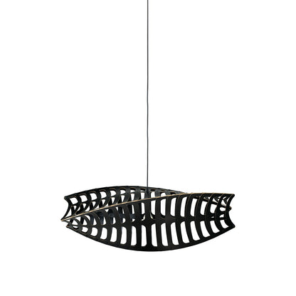 Toru Pendant Light in Black/Black (Small).