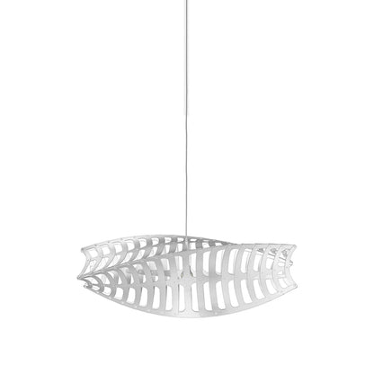 Toru Pendant Light in White/White (Small).