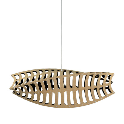 Toru Pendant Light in Bamboo/Black (Large).