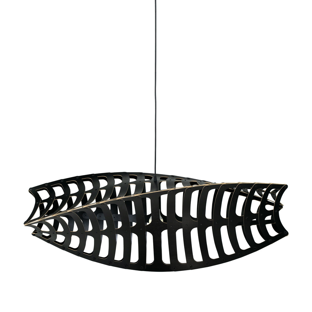 Toru Pendant Light in Black/Black (Large).