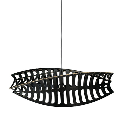 Toru Pendant Light in Black/Black (Large).