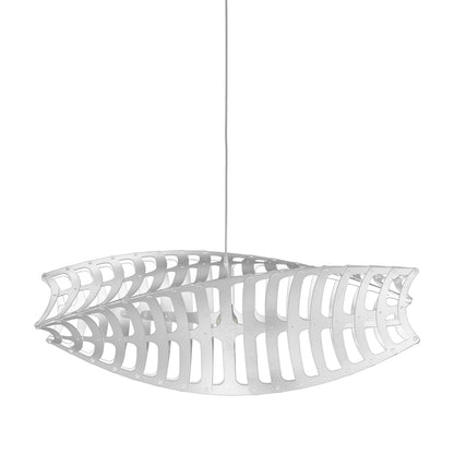 Toru Pendant Light in White/White (Large).