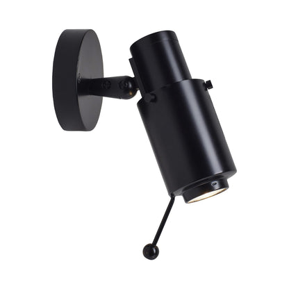 Biny Spot Wall Light in Black/Black (No Switch/With Stick).