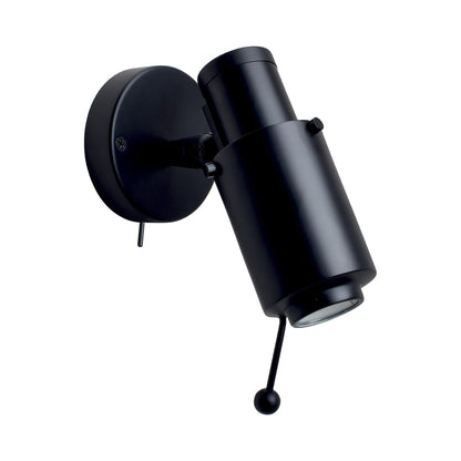 Biny Spot Wall Light in Black/Black (Switch On The Base/With Stick).