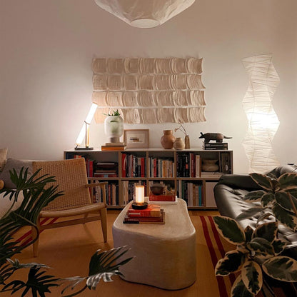 Frechin A LED Rechargeable Table Lamp in living room.
