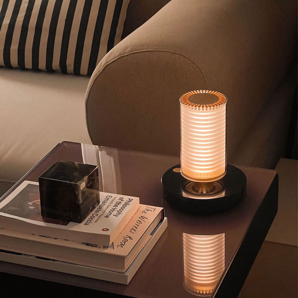 Frechin A LED Rechargeable Table Lamp in living room.