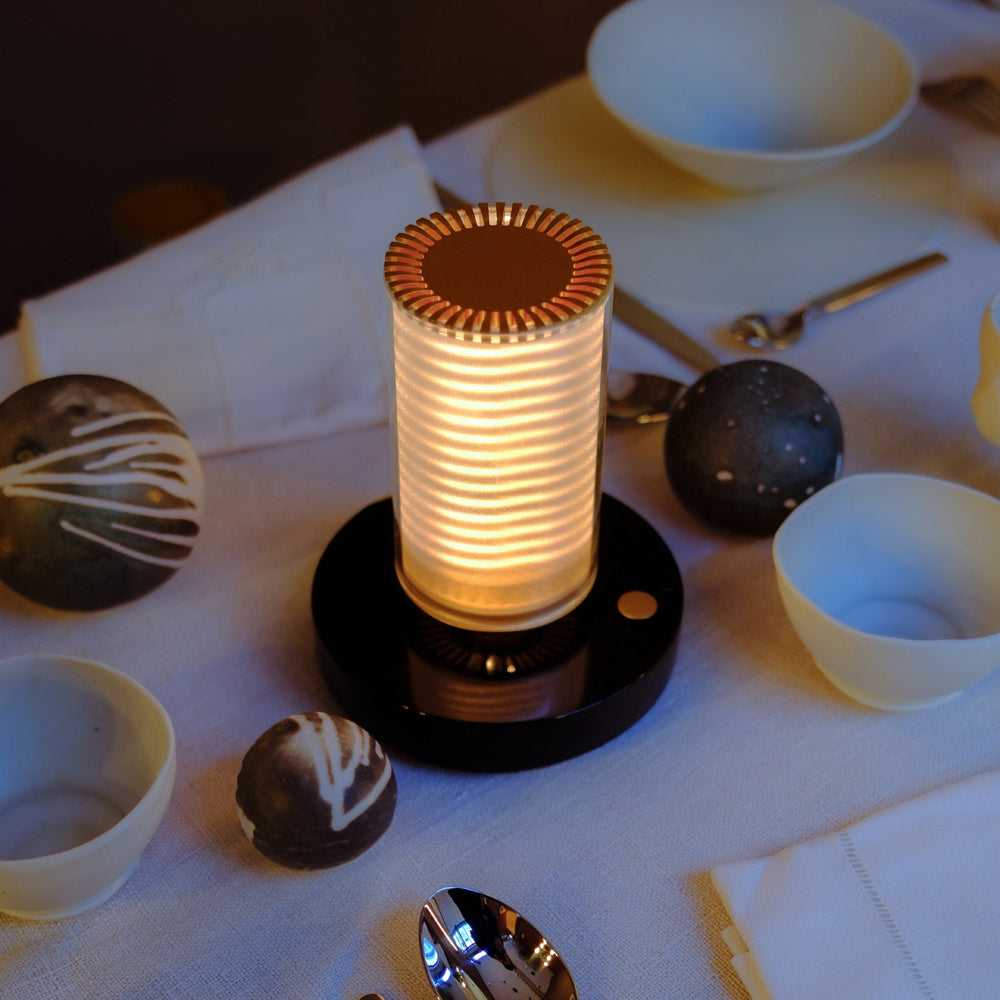 Frechin A LED Rechargeable Table Lamp in dining room.