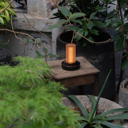 Frechin A LED Rechargeable Table Lamp in Outside Area.