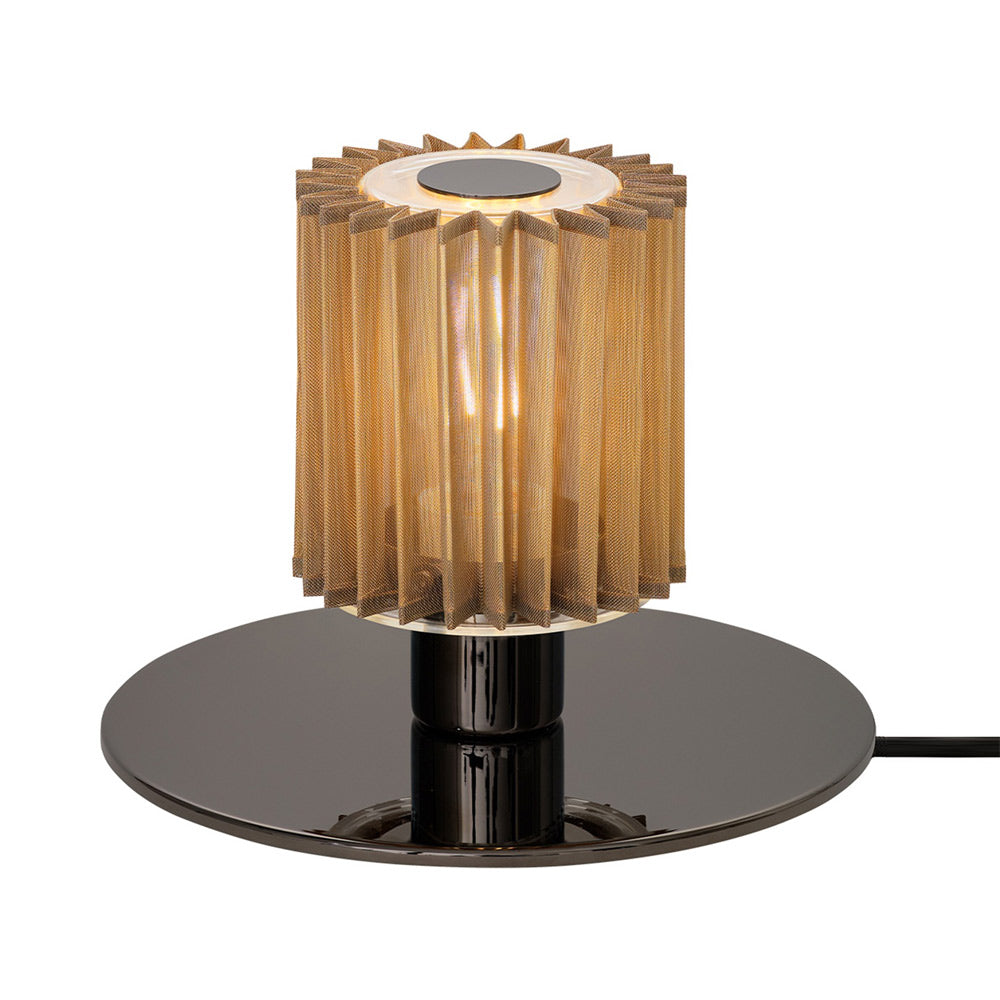 In The Sun LED Table Lamp in Black/Gold (8.67-Inch).