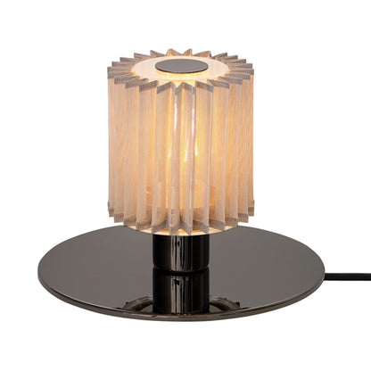 In The Sun LED Table Lamp in Black/Silver (8.67-Inch).