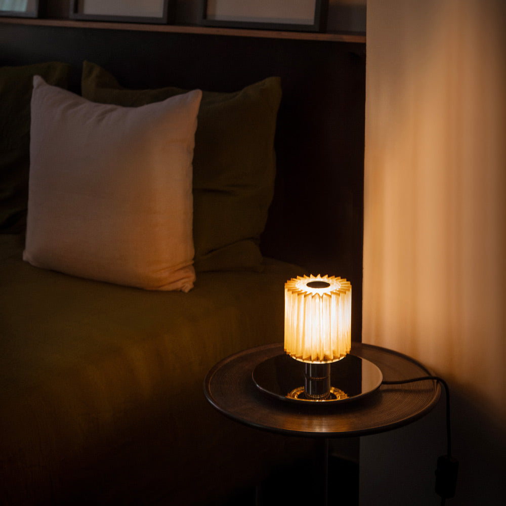 In The Sun LED Table Lamp in bedroom.