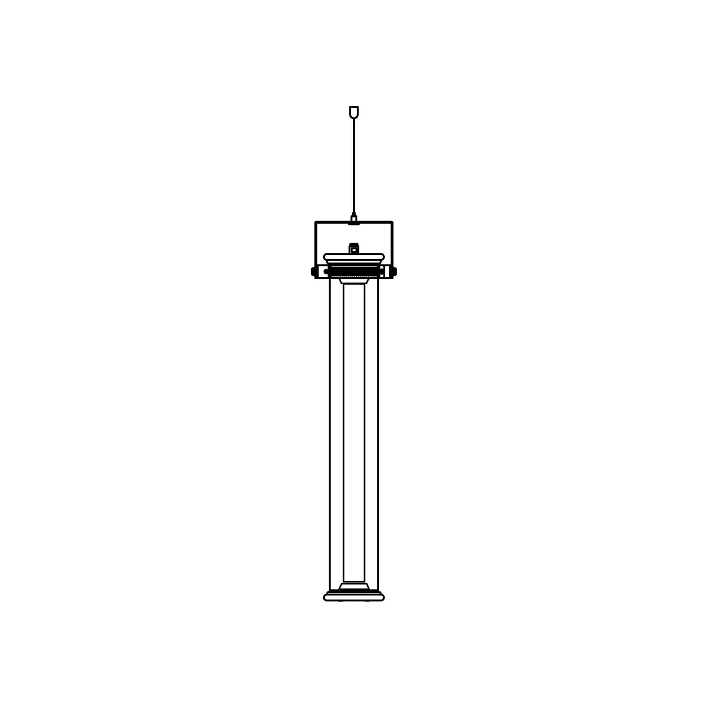 In The Tube 360° Vertical LED Pendant Light (28.35-Inch).