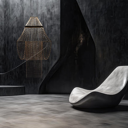 Lampe C LED Pendant Light in living room.
