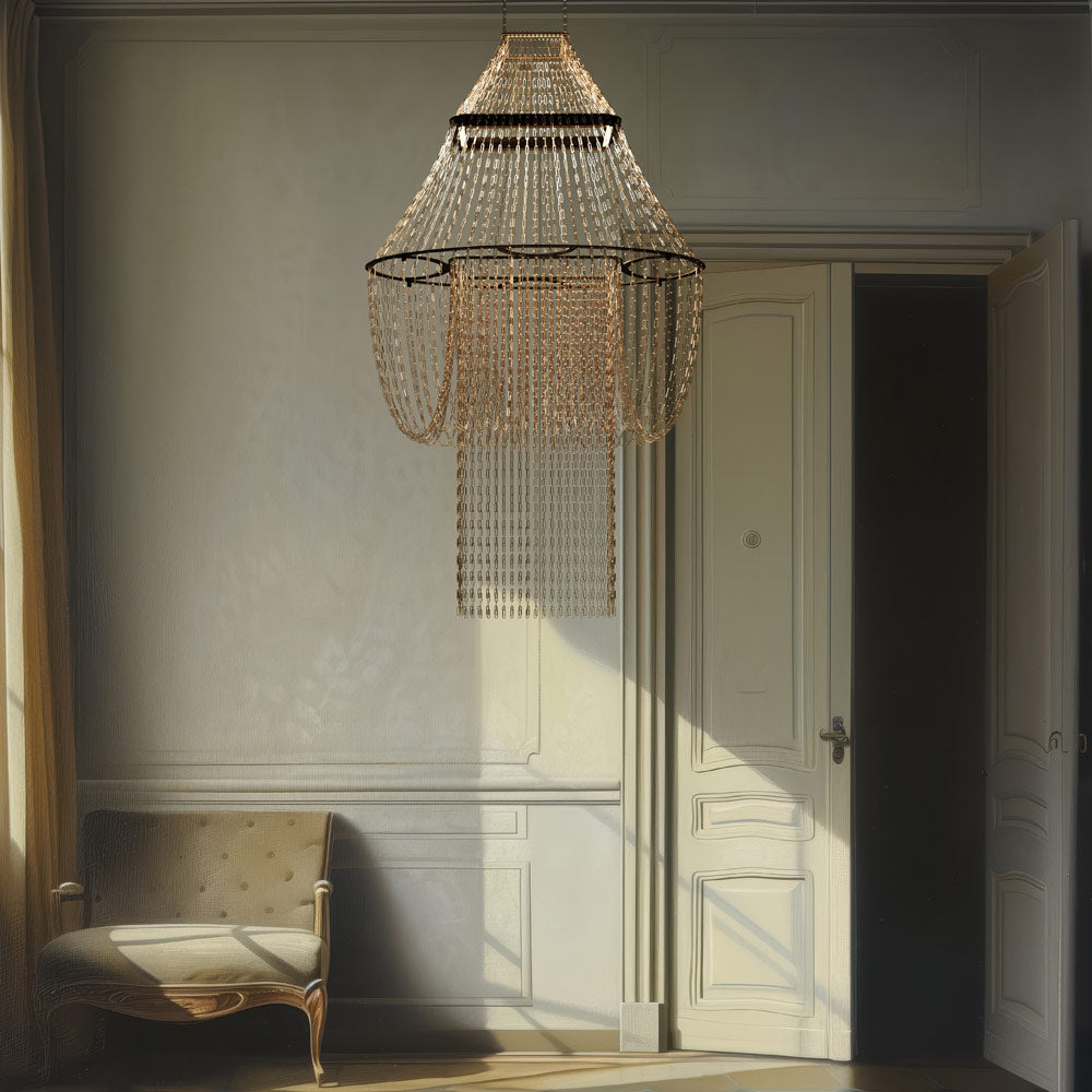 Lampe C LED Pendant Light in living room.