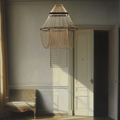 Lampe C LED Pendant Light in living room.