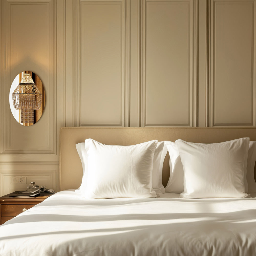Lampe C LED Wall Light in bedroom.