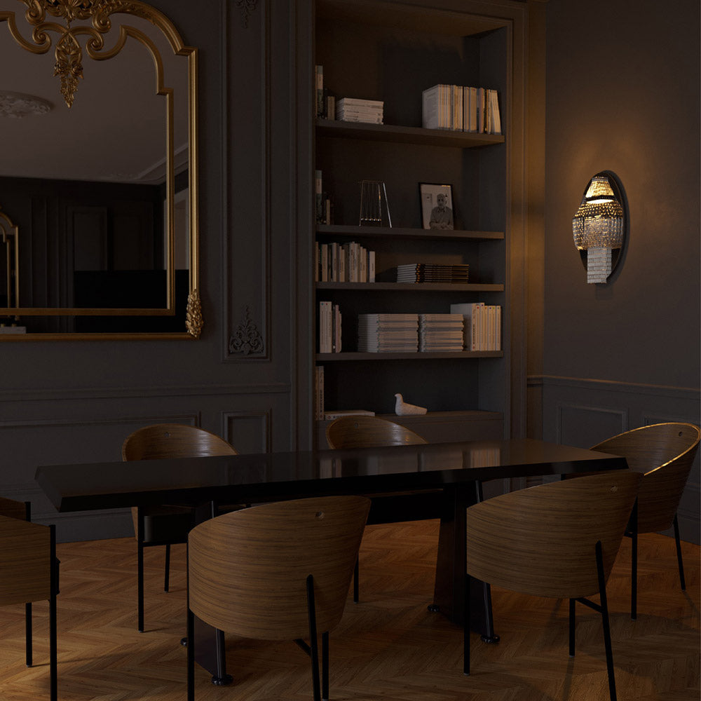 Lampe C LED Wall Light in living room.