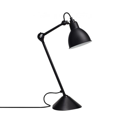 Lampe Gras N°205 Desk Lamp in Black (Round Shade).