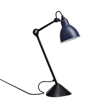 Lampe Gras N°205 Desk Lamp in Blue (Round Shade).