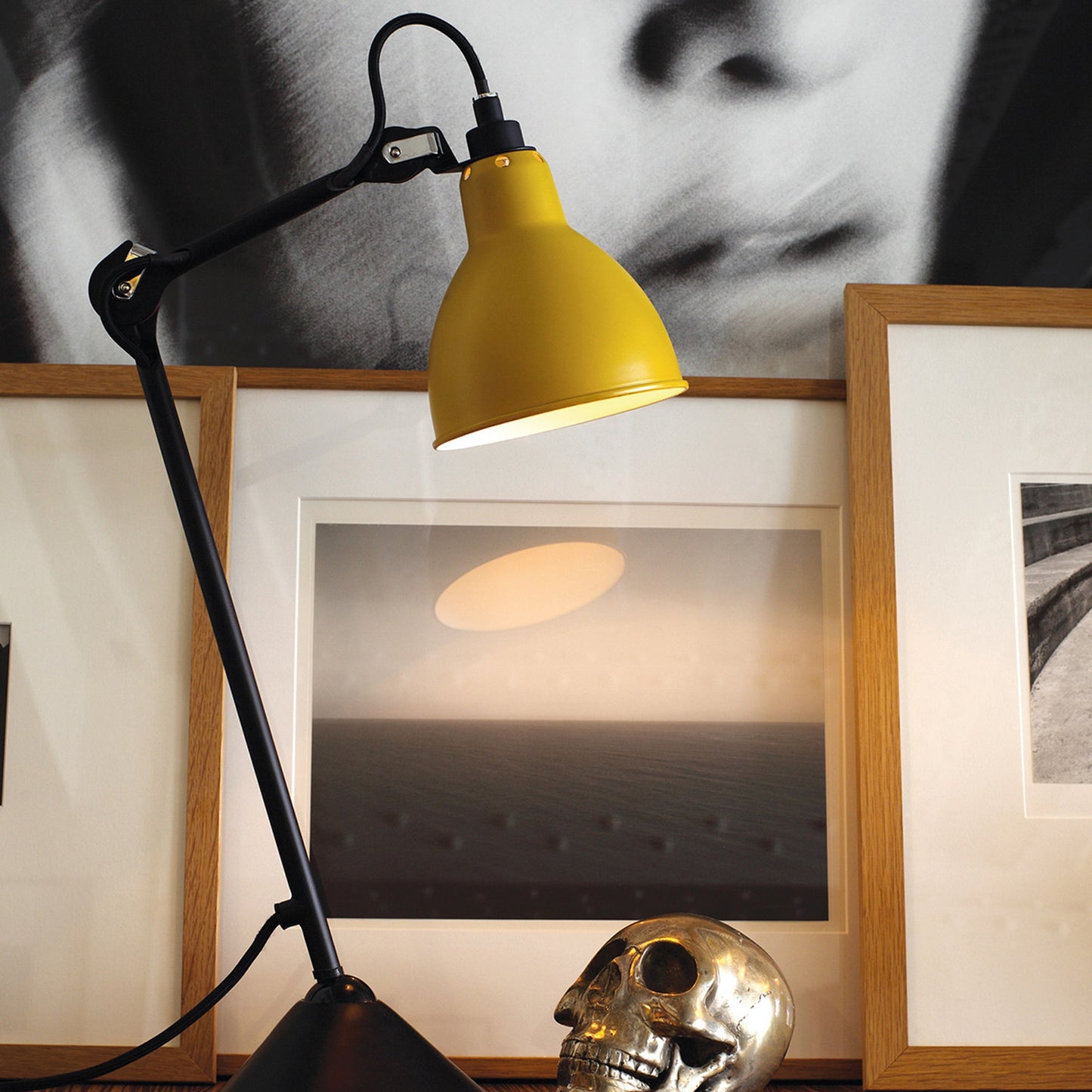 Lampe Gras N°205 LED Desk Lamp in office.