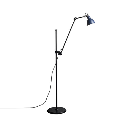Lampe Gras N°215 Floor Lamp in Blue (Round Shade).