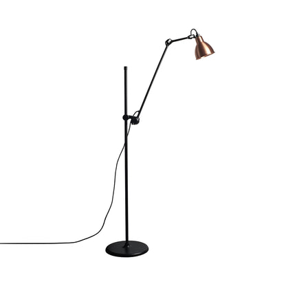 Lampe Gras N°215 Floor Lamp in Copper (Round Shade).