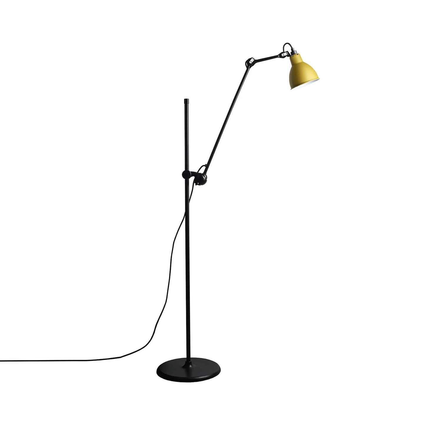 Lampe Gras N°215 Floor Lamp in Yellow (Round Shade).