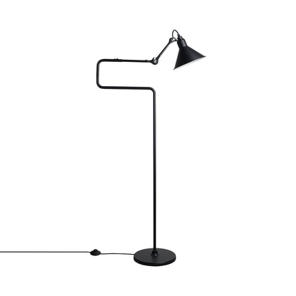 Lampe Gras N°411 Floor Lamp in Black (Conic Shade).