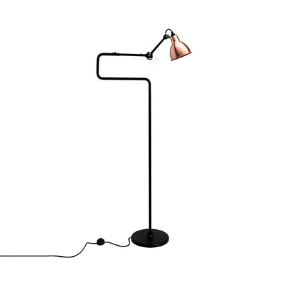 Lampe Gras N°411 Floor Lamp in Copper (Round Shade).