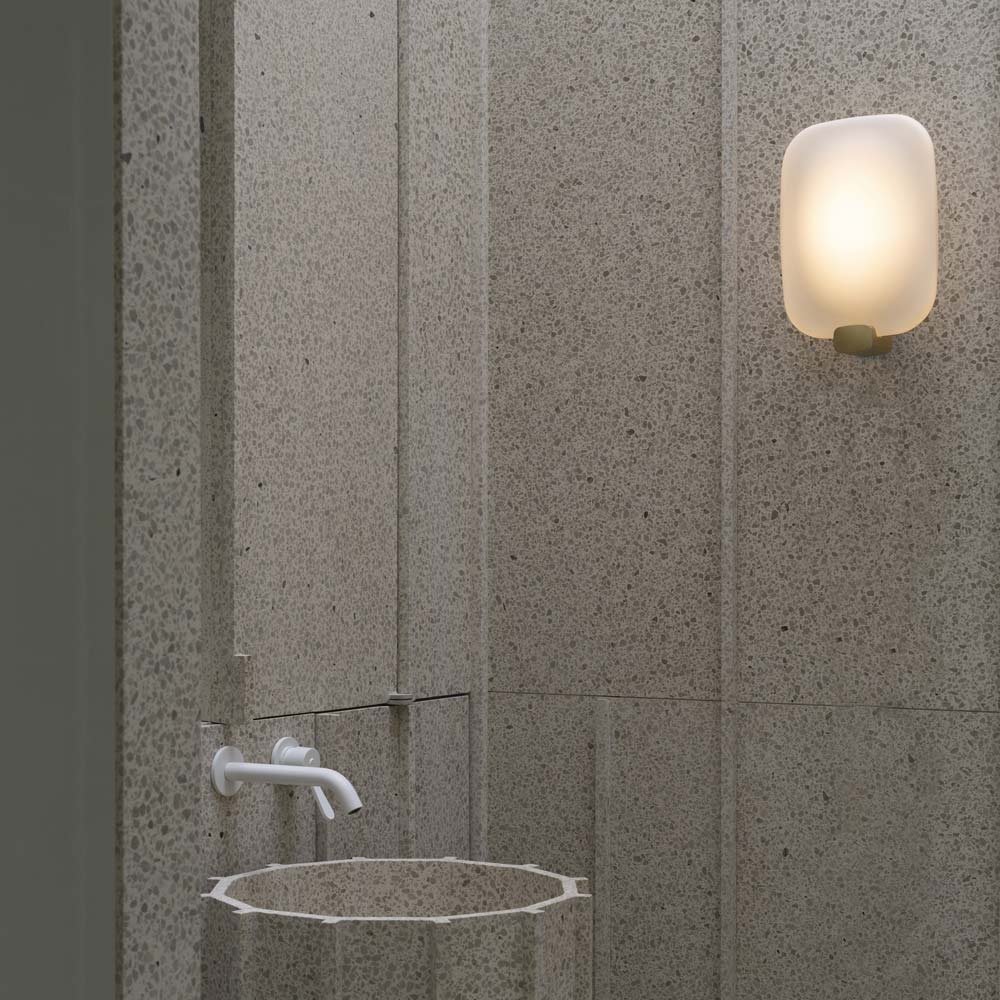 Light Me Tender LED Wall Light in bathroom.